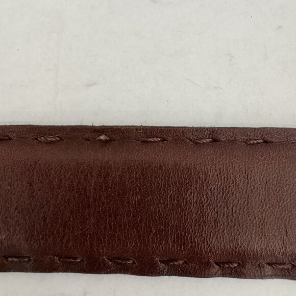 Torino Aniline Kipskin Shoulders Brown  Leather Belt Men’s 40 Made in USA 65561 - Picture 7 of 15